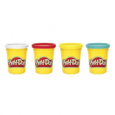 مجموعة عجينة Play-Doh مكونة من 4 علب – عبوة إعادة تعبئة عجينة التشكيل للأطفال DariTek