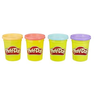 مجموعة عجينة Play-Doh مكونة من 4 علب – عبوة إعادة تعبئة عجينة التشكيل للأطفال DariTek