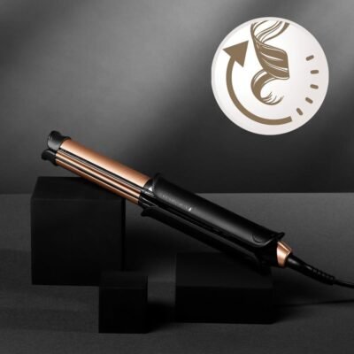جهاز فرد وتجعيد الشعر 2 في 1 من Remington مع طلاء سيراميك ودرجة حرارة قابلة للتعديل - Straight & Curl Styler S6077 DariTek