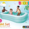 مسبح قابل للنفخ مستطيل الشكل Intex واسع بمقاسات 229 × 152 × 48 سم للأطفال – 57181 Piscine Gonflable Rectangulaire Intex Spacieuse 229 x 152 x 48cm pour Enfants - 57181