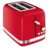 Grille-Pain Moulinex Soleil 850W – 2 Fentes Larges, 7 Niveaux de Brunissage, Décongélation, Réchauffage et Ramasse-Miettes, Rouge LT300510 DariTek
