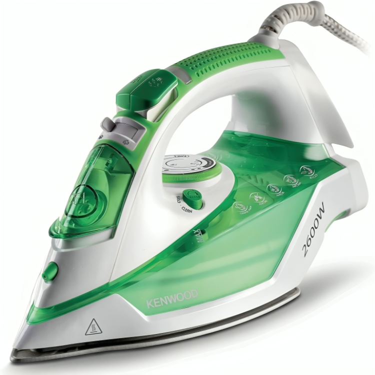 Fer à Repasser Vapeur Kenwood 2600W – Semelle Céramique à Pointe Fine, Vapeur 45/140 g, Anti-Goutte, Fonction Éco, Vert STP70 Fer à Repasser Vapeur Kenwood 2600W – Semelle Céramique à Pointe Fine, Vapeur 45/140 g, Anti-Goutte, Fonction Éco, Vert STP70 – Image 2