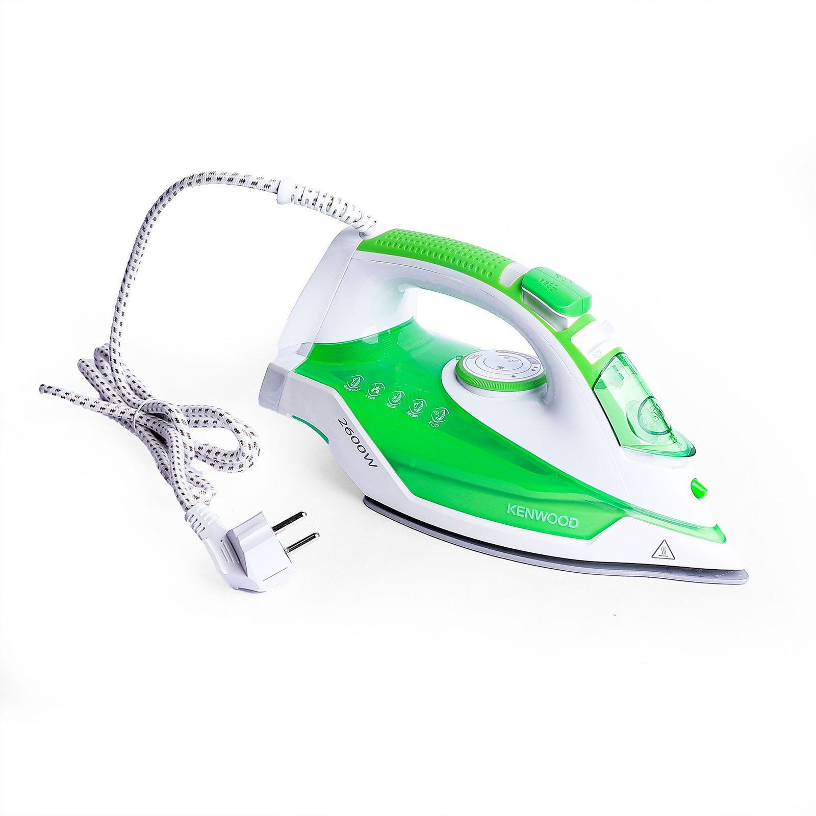 Fer à Repasser Vapeur Kenwood 2600W – Semelle Céramique à Pointe Fine, Vapeur 45/140 g, Anti-Goutte, Fonction Éco, Vert STP70 Fer à Repasser Vapeur Kenwood 2600W – Semelle Céramique à Pointe Fine, Vapeur 45/140 g, Anti-Goutte, Fonction Éco, Vert STP70 – Image 3