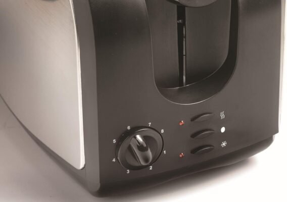 Grille-Pain Kenwood 2 Fentes 900W – Toaster Accent Collection Inox avec Décongélation, Réchauffage et Brunissage Réglable TCM01