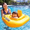 Bouée Gonflable Bébé Pool School – Siège de Natation Carré avec Dossier 79 x 79 cm – INTEX 56587 DariTek