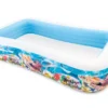 مسبح عائلي قابل للنفخ بتصميم الأكواريوم (عالم البحار) 305 × 183 × 56 سم - Intex 58485 Piscine Gonflable Familiale Aquarium 305 x 183 x 56 cm Intex 58485