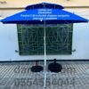 Parasol Importation 2.40 m Double Chapeau Casquette Anti Vent Renforcé avec 3 Positions (Socle NON Inclus)