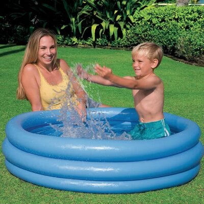 Piscine Gonflable pour Enfant 3 Boudins 114 x 25 cm Intex Crystal Blue - 59416
