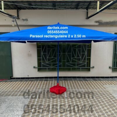 Parasol Rectangulaire Importation 2 x 2.50 m pour Jardin et Terrasse (Socle NON Inclus)