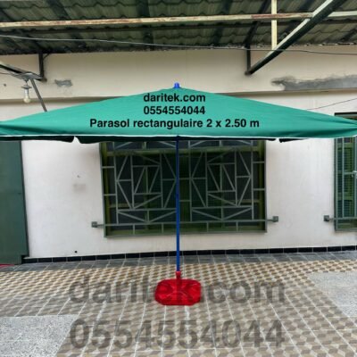 مظلة شمسية مستطيلة مستوردة 2 × 2.50 متر للحديقة والتراس (القاعدة غير مرفقة) DariTek