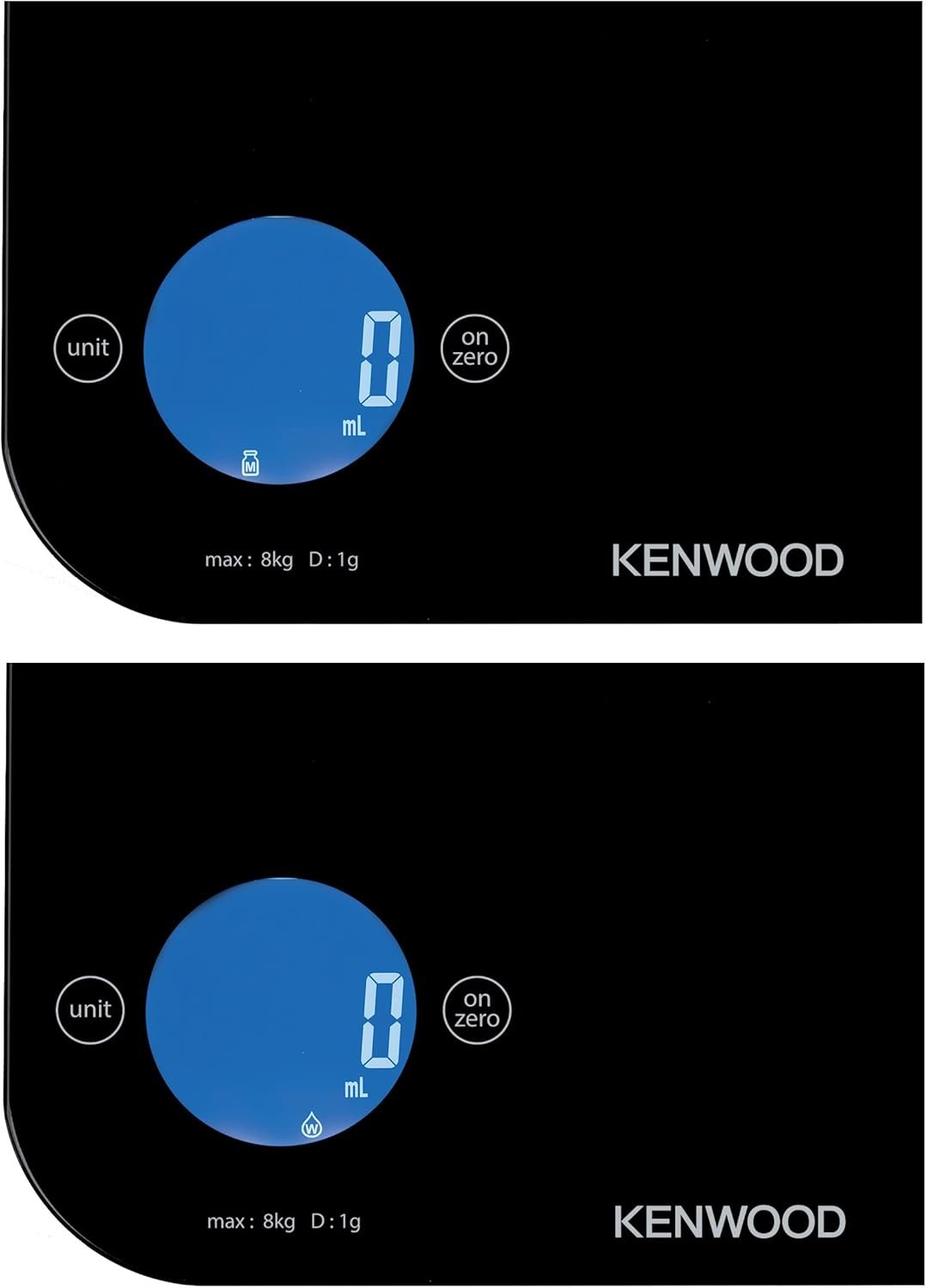 Balance de Cuisine Numérique Kenwood 8 kg – Plateau Verre Trempé, Commande Tactile, Fonction Tare et 6 Unités de Mesure, Noir WEP50 Balance de Cuisine Numérique Kenwood 8 kg – Plateau Verre Trempé, Commande Tactile, Fonction Tare et 6 Unités de Mesure, Noir WEP50 – Image 3