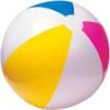 كرة شاطئ قابلة للنفخ كلاسيكية متعددة الألوان بـ 6 أقسام لامعة – قطر 61 سم – إنتكس INTEX 59030 DariTek