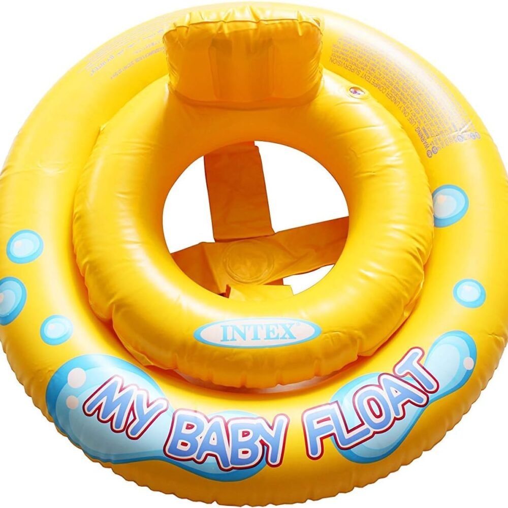 عوّامة مقعد للرضّع My Baby Float لتعلّم الطفو – مقعد مدمج، حجرتا هواء، ألوان متنوعة – من سنة إلى سنتين – إنتكس INTEX 59574