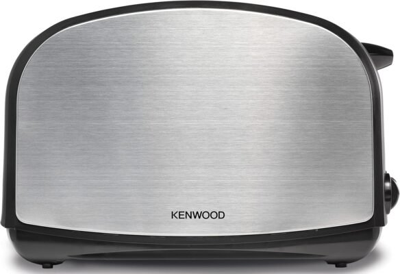 Grille-Pain Kenwood 2 Fentes 900W – Toaster Accent Collection Inox avec Décongélation, Réchauffage et Brunissage Réglable TCM01