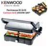 Panineuse et Grill Électrique Kenwood 2000W 3 Positions – Plaques Anti-Adhésives, Thermostat Réglable et Bac Récupérateur HGM31