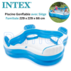 مسبح عائلي قابل للنفخ Intex مع 4 مقاعد ومساند ظهر - 229 × 229 × 66 سم - 56475 Piscine Gonflable Familiale Intex avec 4 Sièges et Dossiers - 229 x 229 x 66 cm - 56475