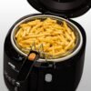 ⁦قلاية كهربائية SEB Simply One سعة 2.1 لتر 1900 واط سوداء – قلاية كلاسيكية بحمام زيت 1.2 كغ بنافذة تحكم وفلتر معدني دائم وثرموستات قابل للتعديل FF160800⁩ - الصورة ⁦2⁩