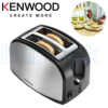 Grille-Pain Kenwood 2 Fentes 900W – Toaster Accent Collection Inox avec Décongélation, Réchauffage et Brunissage Réglable TCM01