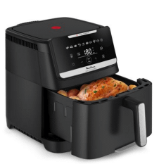 قلاية هوائية بدون زيت Moulinex Easy Fry Silence سعة 7 لتر 1800 واط – إير فراير XXL أسود بشاشة لمس و10 برامج وفلتر مضاد للروائح EZ8428F0 قلاية هوائية بدون زيت Moulinex Easy Fry Silence سعة 7 لتر 1800 واط – إير فراير XXL أسود بشاشة لمس و10 برامج وفلتر مضاد للروائح EZ8428F0 - الصورة 2