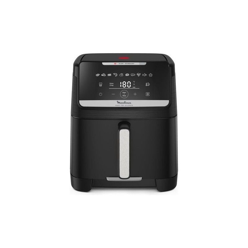 قلاية هوائية بدون زيت Moulinex Easy Fry Silence سعة 7 لتر 1800 واط – إير فراير XXL أسود بشاشة لمس و10 برامج وفلتر مضاد للروائح EZ8428F0 قلاية هوائية بدون زيت Moulinex Easy Fry Silence سعة 7 لتر 1800 واط – إير فراير XXL أسود بشاشة لمس و10 برامج وفلتر مضاد للروائح EZ8428F0 - الصورة 3