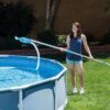 Kit d'Entretien et Nettoyage Piscine INTEX 28003 Deluxe – Aspirateur, Épuisette, Brosse et Manche Télescopique 279 cm DariTek