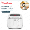 قلاية كهربائية Moulinex Filtra Vision سعة 2.1 لتر 1900 واط بيضاء – قلاية عائلية 1.2 كغ بنافذة GrandView وفلتر معدني وثرموستات قابل للتعديل AF2541E0 DariTek