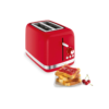 Grille-Pain Moulinex Soleil 850W – 2 Fentes Larges, 7 Niveaux de Brunissage, Décongélation, Réchauffage et Ramasse-Miettes, Rouge LT300510 DariTek