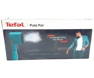 مكواة بخار يدوية تيفال Pure Pop بقوة 1300 واط خضراء – جهاز إزالة تجاعيد محمول 70 مل بقاعدة قابلة للعكس وتسخين خلال 15 ثانية DT2024 القاعدة القابلة للعكس لجهاز تيفال Pure Pop
