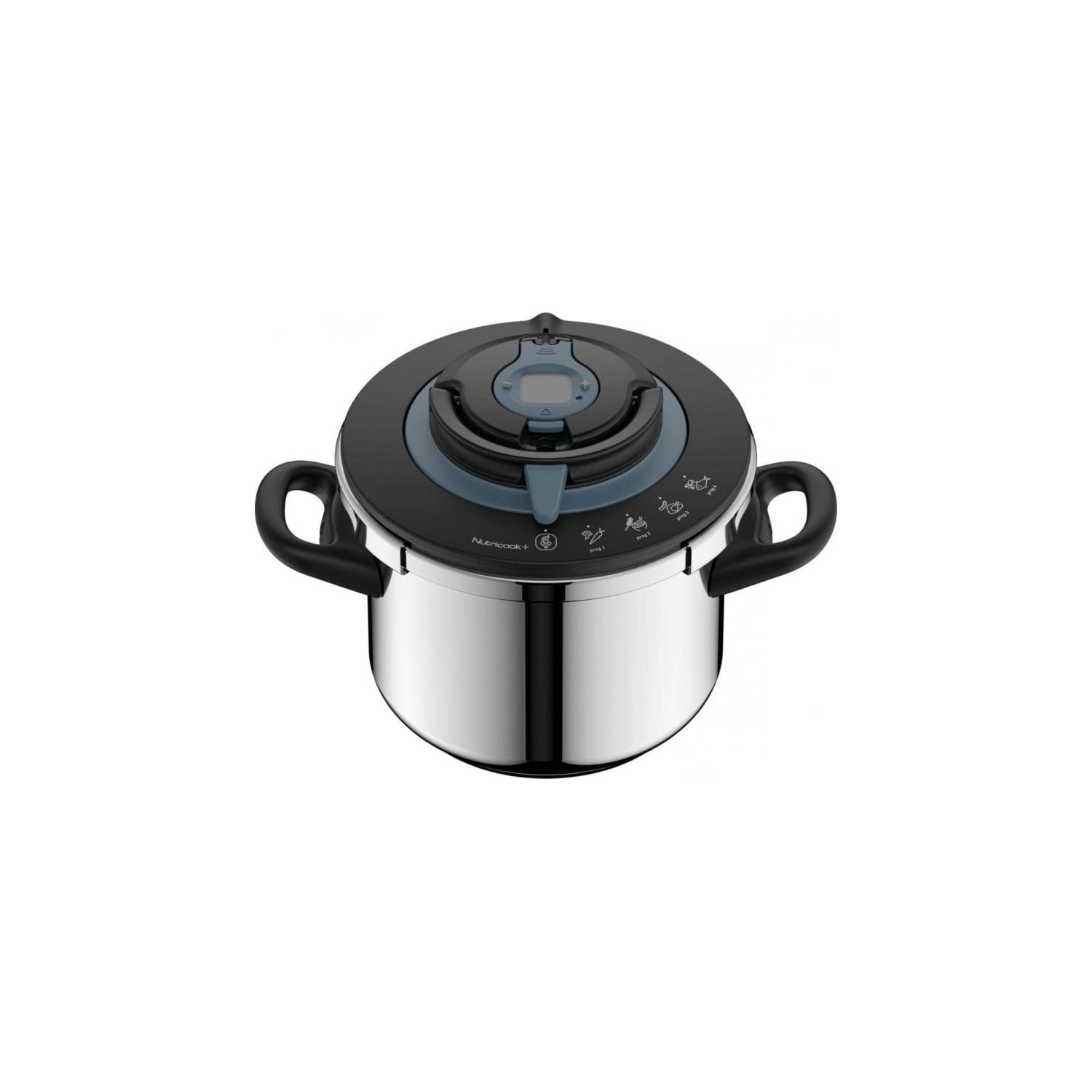Cocotte Minute Autocuiseur Nutricook+ 6 L Inox Induction – Panier Vapeur, 6 Sécurités, Ouverture Facile, Fabriqué en France – SEB P4220705 Cocotte minute SEB P4220705 inox 6 litres