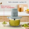 Hachoir Électrique 500 W Bol en Verre 1 L avec 4 Lames – MOULINEX Choppeo DJ603110 – Image 2