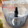 Hachoir Électrique 500 W Bol en Verre 1 L avec 4 Lames – MOULINEX Choppeo DJ603110 – Image 5