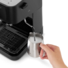 Machine à Café Expresso DeLonghi Stilosa 15 Bars 1100 W – Buse Vapeur Cappuccino, Réservoir 1 L, 2 Tasses, Dosettes ESE et Café Moulu, Noir – EC230.BK DariTek