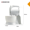 Batteur avec Bol Rotatif 2,4 L 300 W – KENWOOD HMP22 – Image 5