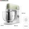 ⁦عجانة كهربائية 1000 واط بوعاء إينوكس 5 ل وهيكل معدني – أخضر مريمية – KENWOOD KMX760AGR kMix⁩ - الصورة ⁦3⁩