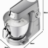 Robot Pétrin Pâtissier 1200 W Bols 7 L + 5 L Balance Intégrée – KENWOOD KVL85.004SI Titanium Chef Baker XL – Image 6