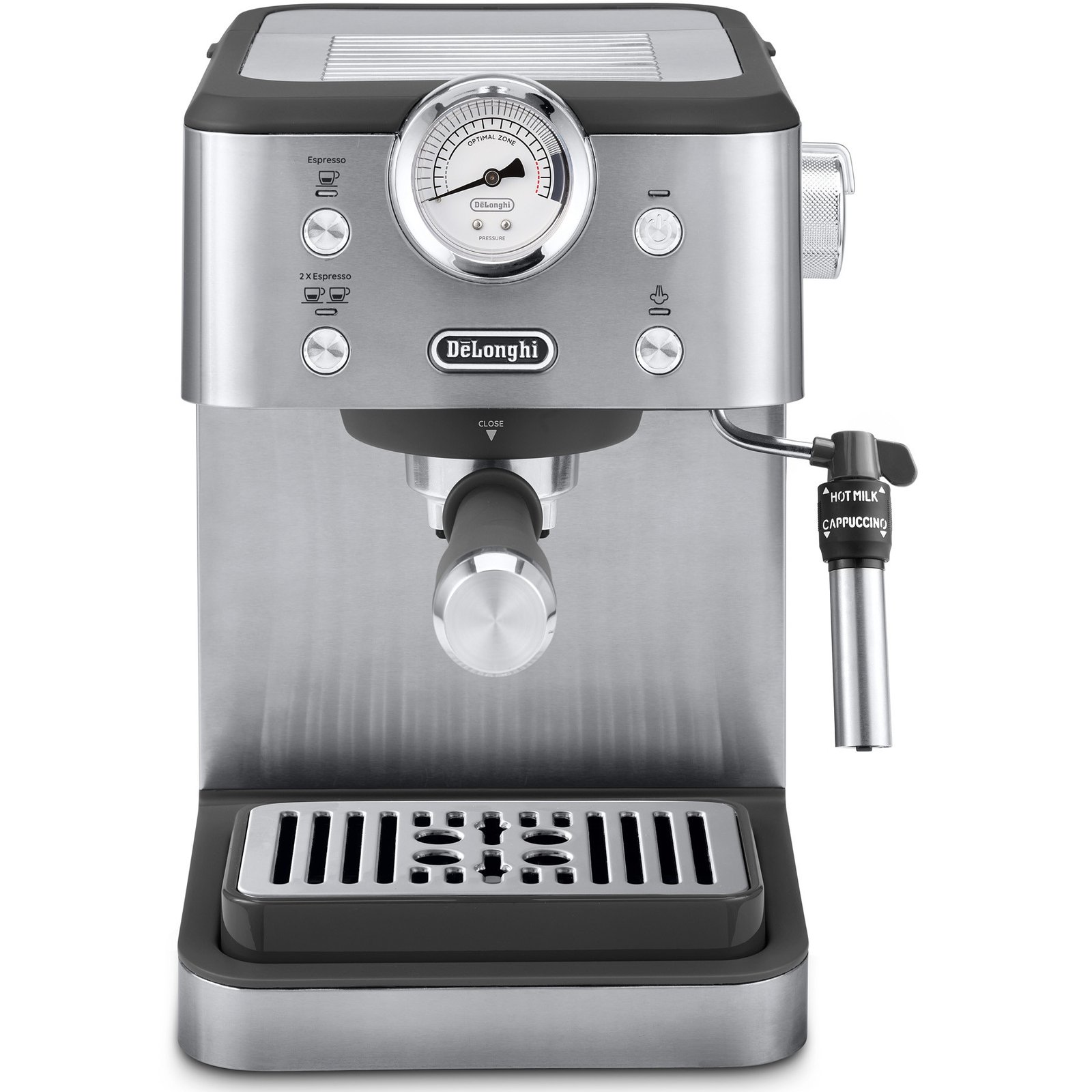 Machine à Café Expresso DeLonghi LINEA Classic 15 Bars 1325 W – Thermoblock, Buse Vapeur Cappuccino, Réservoir 1,7 L, 2 Tasses, Corps Métal – EM450.M Machine à Café Expresso DeLonghi LINEA Classic 15 Bars 1325 W – Thermoblock, Buse Vapeur Cappuccino, Réservoir 1,7 L, 2 Tasses, Corps Métal – EM450.M – Image 2