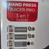 ⁦عصارة يدوية بذراع ضغط 3 في 1 من الحديد الزهر مع قاطعة بطاطا وقاطعة تفاح – UNIPRO FK5030⁩ - الصورة ⁦8⁩