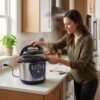 Cocotte Minute Électrique 2 en 1 MULTISMART 6 L 1000 W Bleu – MS-PC1056 – Image 4