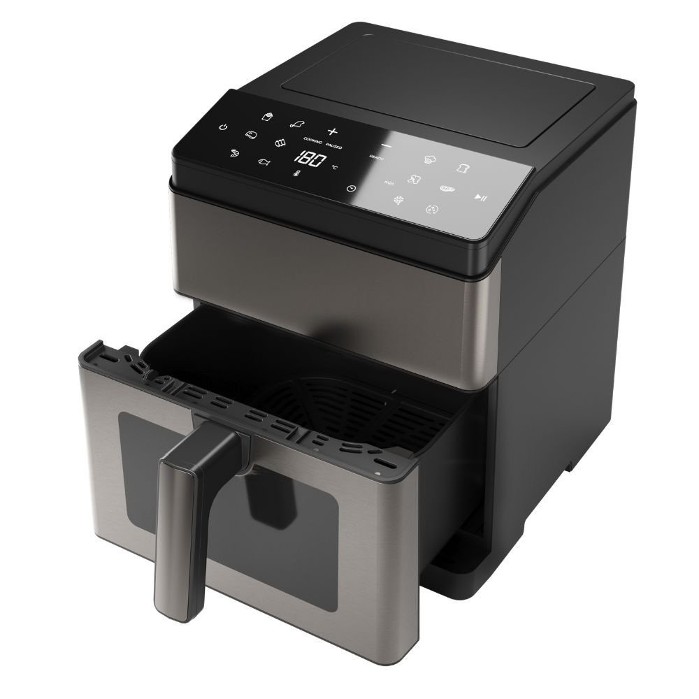 Air Fryer Friteuse Sans Huile 8 L 1800 W 12 Programmes – AIWA KUMADAI AFR-8000 AIWA Kumadai AFR-8000 tiroir et grille métal