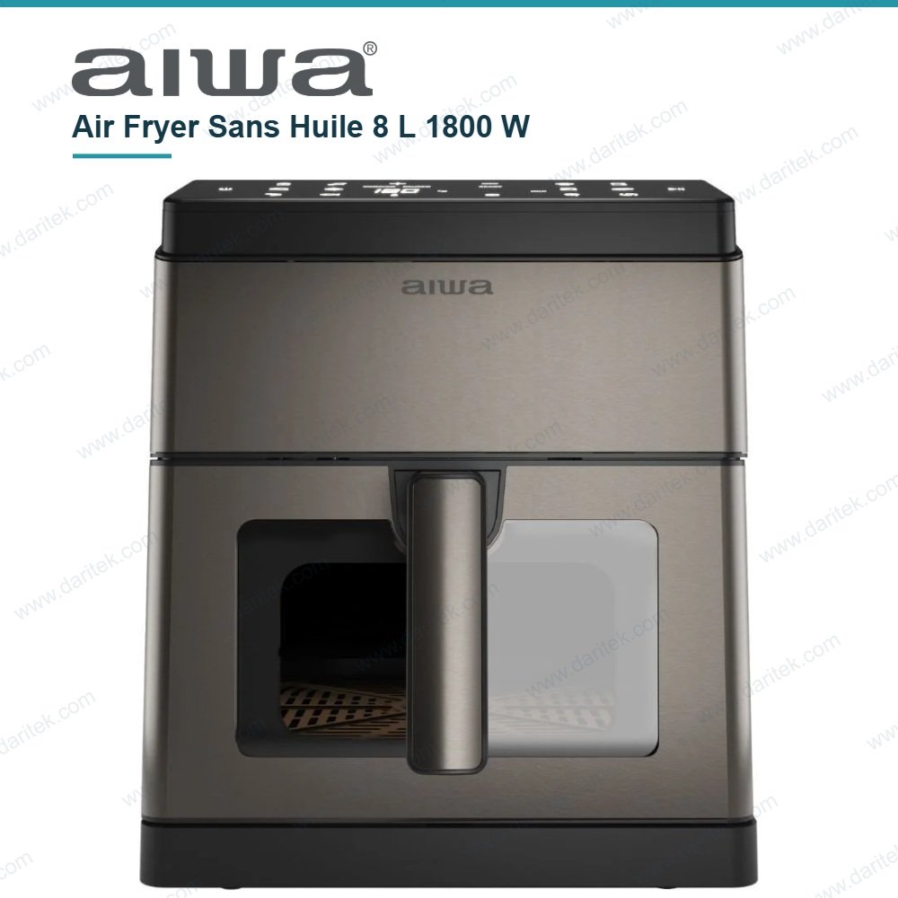 Air Fryer Friteuse Sans Huile 8 L 1800 W 12 Programmes – AIWA KUMADAI AFR-8000