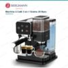 Machine à Café 3 en 1 Grains Cappuccino 20 Bars 1350 W – BERGMANN B2028 Machine à Café 3 en 1 Grains Cappuccino 20 Bars 1350 W – BERGMANN B2028 DariTek