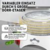 Déshydrateur Alimentaire Electrique 5 Étages 300 W 2 Températures – CLATRONIC DR 3525 – Image 4