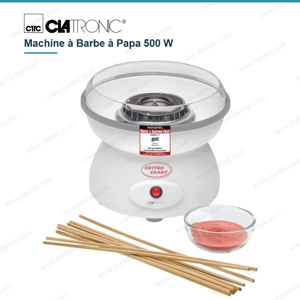 Machine à Barbe à Papa 500 W Cuve 27 cm – CLATRONIC ZWM 3478