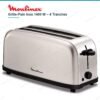 Grille-Pain MOULINEX Inox 1400 W 4 Tranches 2 Fentes Longues – LS330D11 DariTek