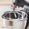 Robot Pétrin Pâtissier MOULINEX 800 W Bol Inox 4,8 L 6 Vitesses – QA160110 – Image 6