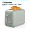 Grille-Pain 2 Tranches 750 W Fentes Extra-Larges Gris – MULTISMART MS-TS2101 DariTek