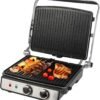 Panineuse et Grill Viande 2000 W Ouverture 180° Inox – PROFICOOK PC-KG 1264 – Image 2