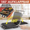 Panineuse et Grill Viande 2000 W Ouverture 180° Inox – PROFICOOK PC-KG 1264 – Image 5