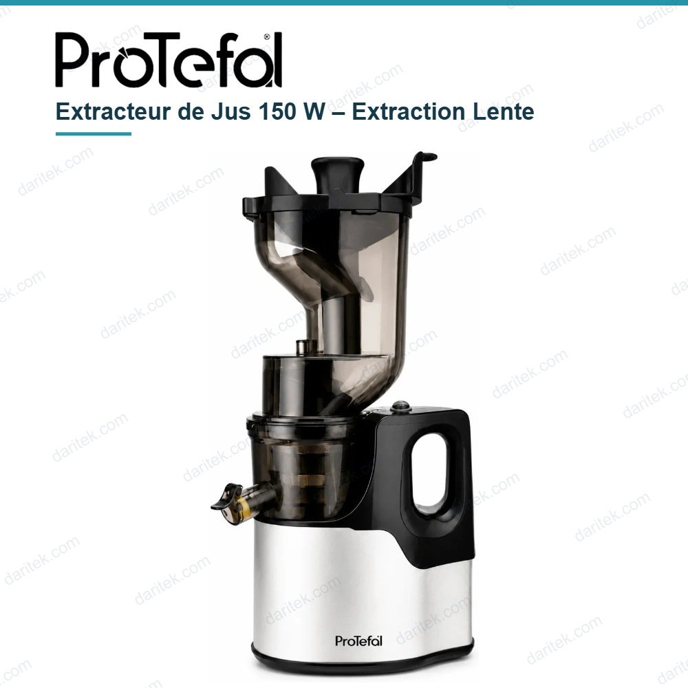 Extracteur de Jus 150 W à Extraction Lente – PROTEFAL WJE-F108-G