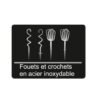 Batteur Électrique ROBUSTE 250 W Inox 5 Vitesses – BI250 – Image 5